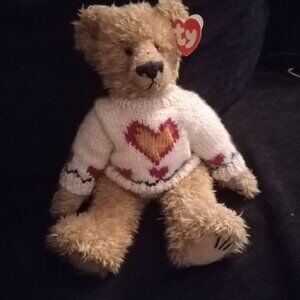 Ty Attic Treasure Heartley The Bear Jointed Teddy Bear 12" 1993